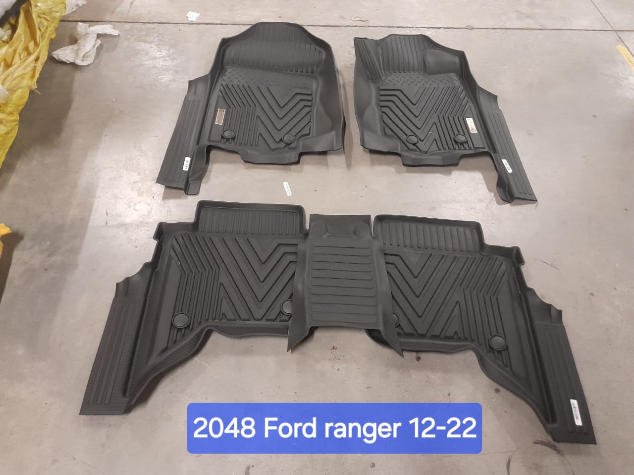 Rubber Mats - Ford Ranger T6/T7 DC 2012 -2022